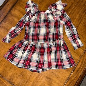 GAP Toddler Plaid Dress & Button Up